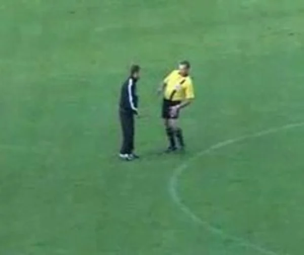 WATCH: Drunk referee escorted from pitch…