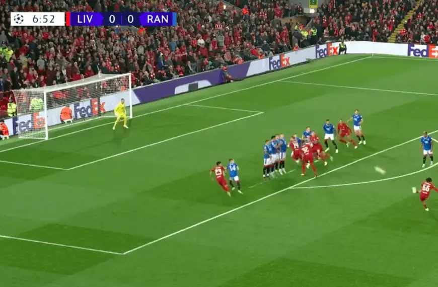 Trent Alexander-Arnold scores SUBLIME free-kick to give Liverpool the lead