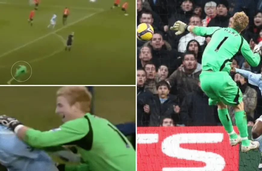 WATCH: When Joe Hart turned into ‘prime Usain Bolt’ to deny Rooney’s effort back in 2008