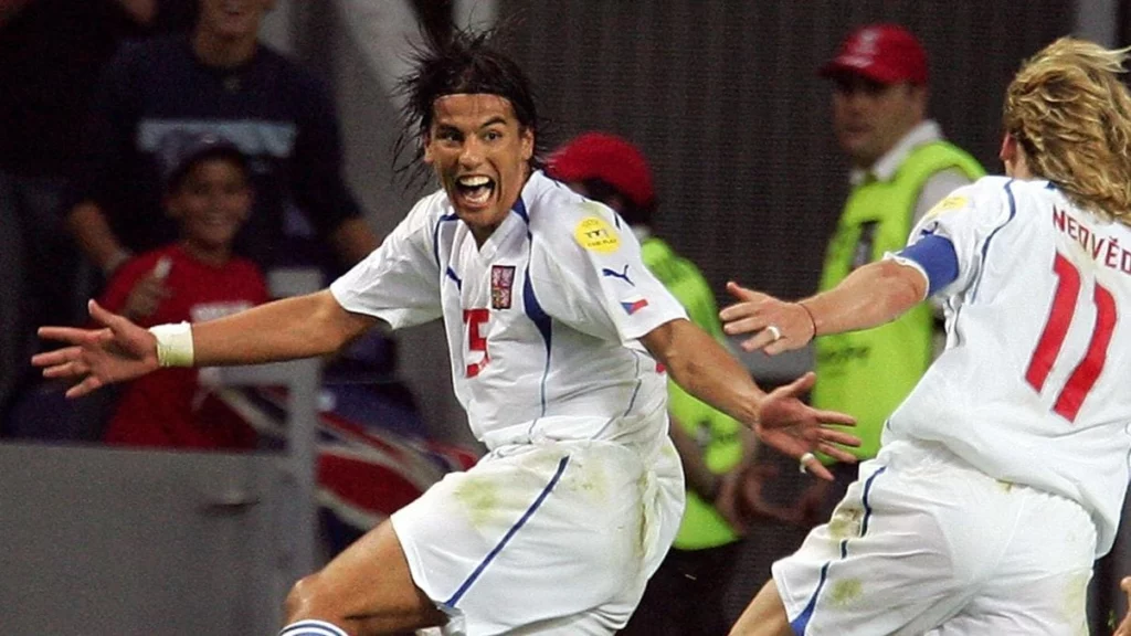 czech republic vs denmark euro 2004 quarter-final milan baros