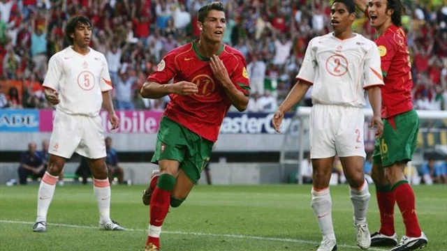 cristiano ronaldo portugal vs netherlands euro 2004 quarter-final