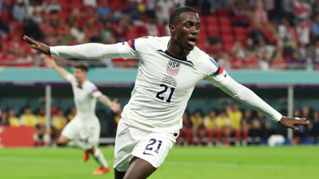 Timothy Weah opened the scoring for USA.