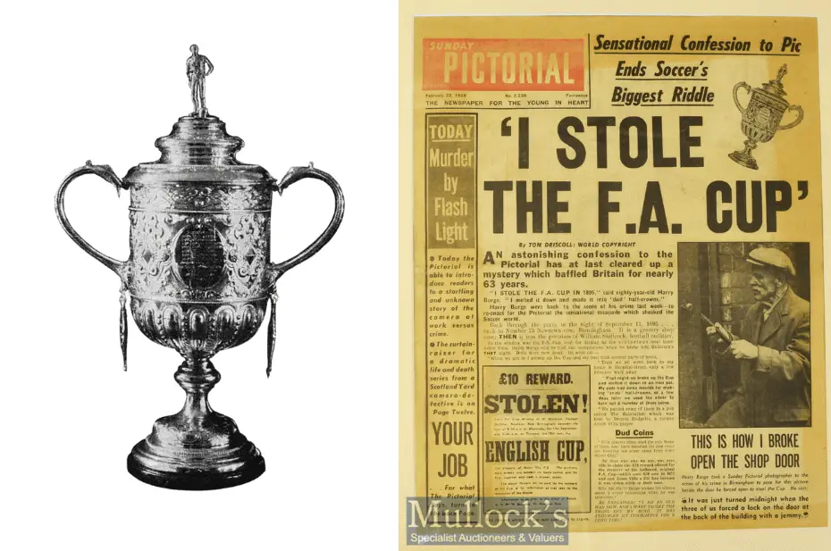 stolen FA cup sunday pictoral