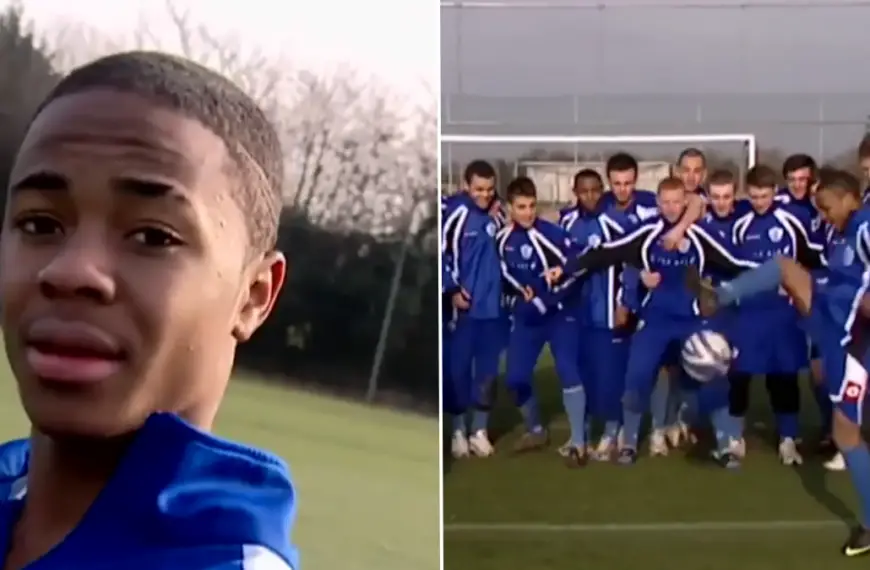When a 15-year-old Raheem Sterling took on skill challenge on Soccer AM