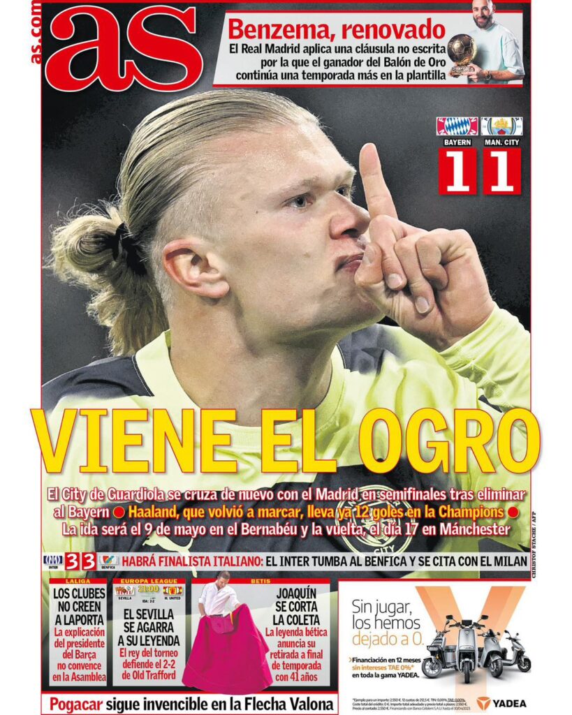 erling haaland spanish newspaper