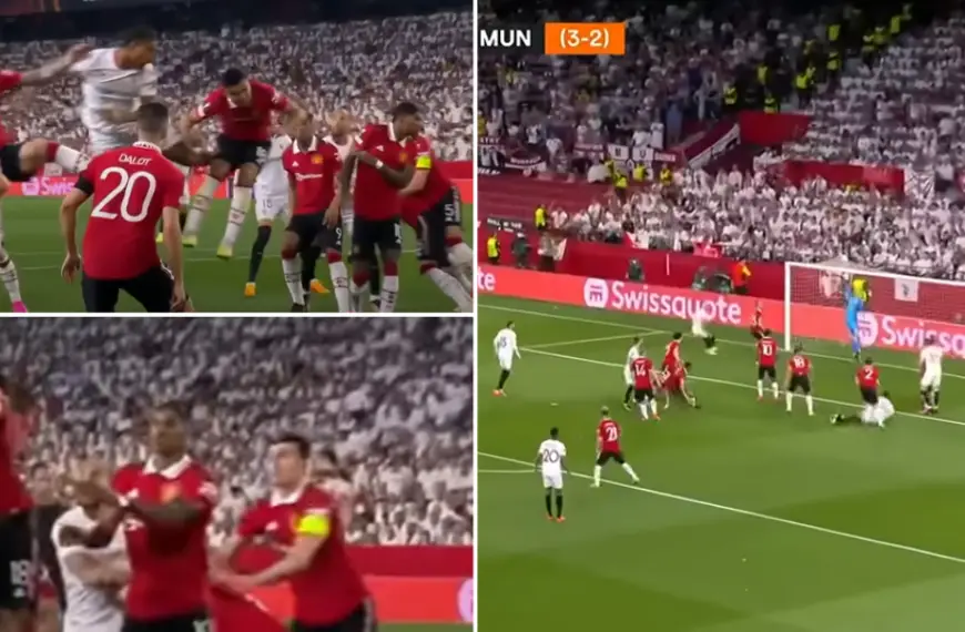 Harry Maguire appeared to have INJURED fellow Man United teammate Anthony Martial