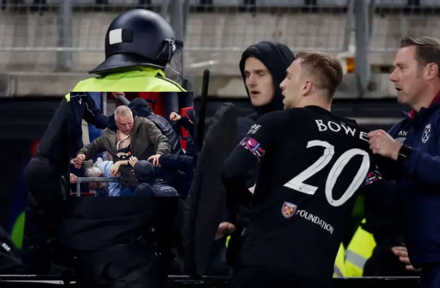 West Ham players FIGHT with Dutch hooligans after making Europa Conference League final!