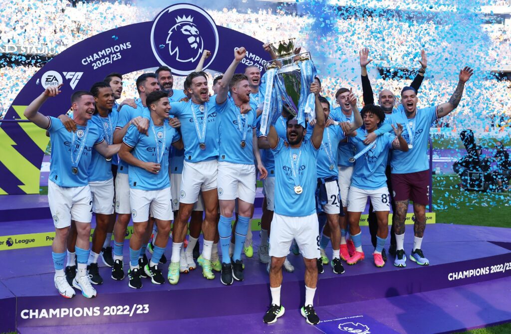 Man City 2022/2023 premier league champions 