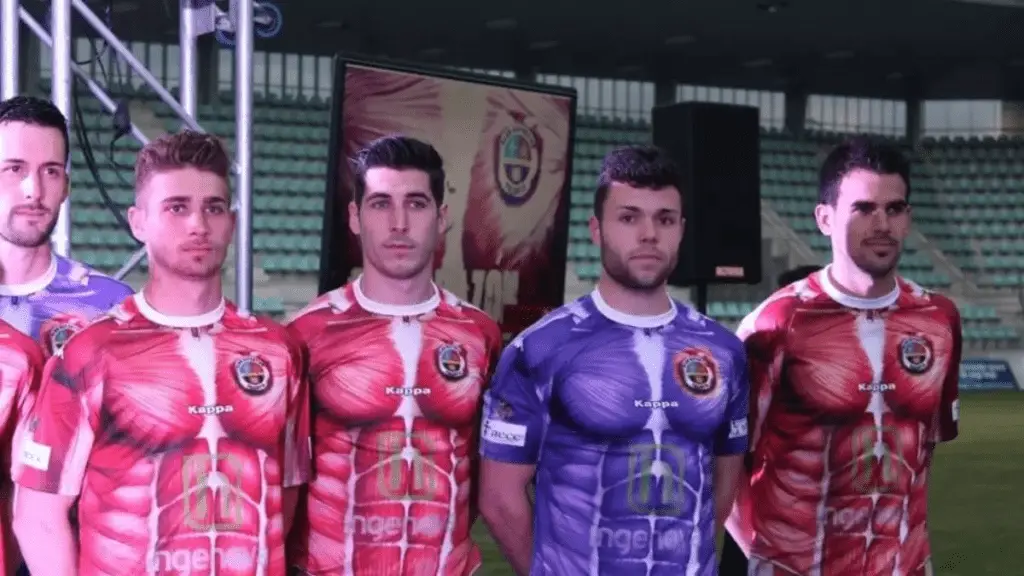 CD Palencia 2016 anatomy football shirt