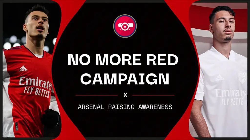 Arsenal no more red campaign uefa football award