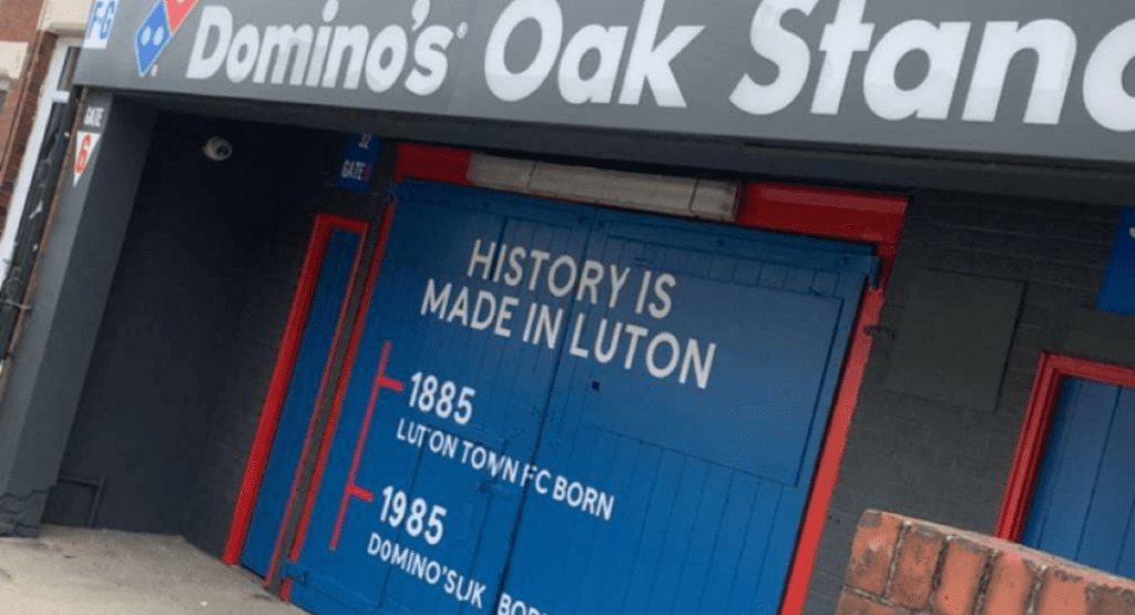 Domino's Pizza Luton Town Oak Stand Kenilworth Road