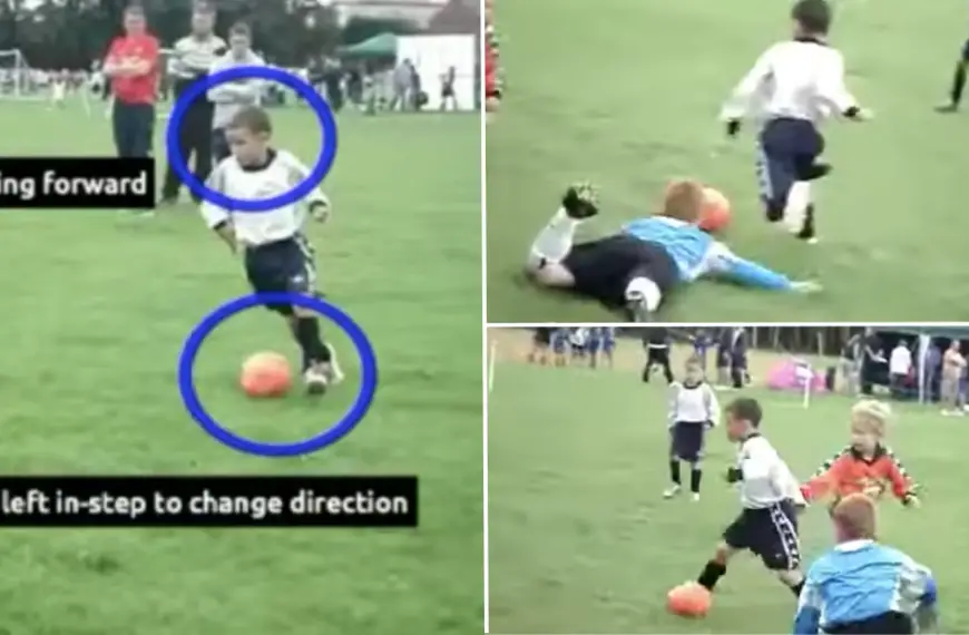 Footage of an 8-year-old Phil Foden has resurfaced, a special talent emerged