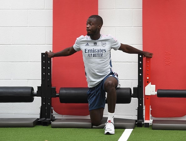 Nicolas Pepe Arsenal training 