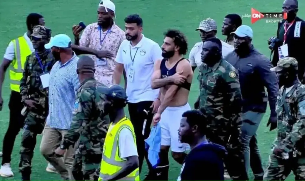 Mo Salah pitch invaders Egypt Sierra Leone