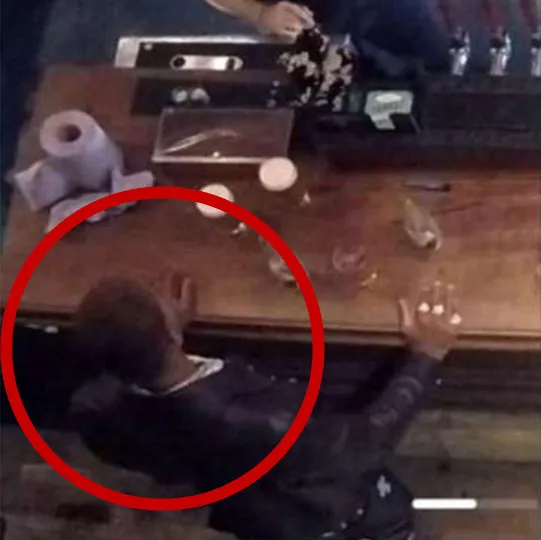 Rashford spotted on CCTV ordering lots of drinks at the bar