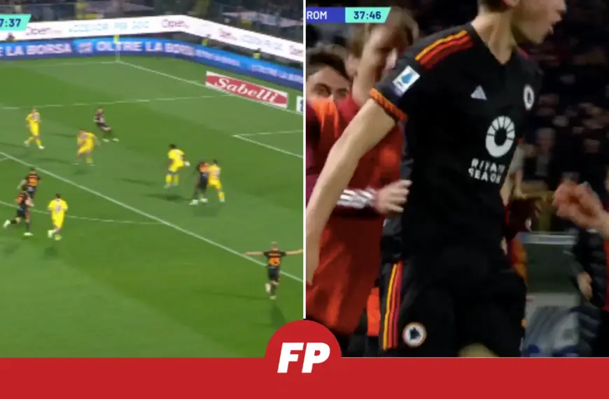 18-year-old Roma centre-back Dean Huijsen scores STUNNER and performs Ronaldo ‘SIUUU’ celebration
