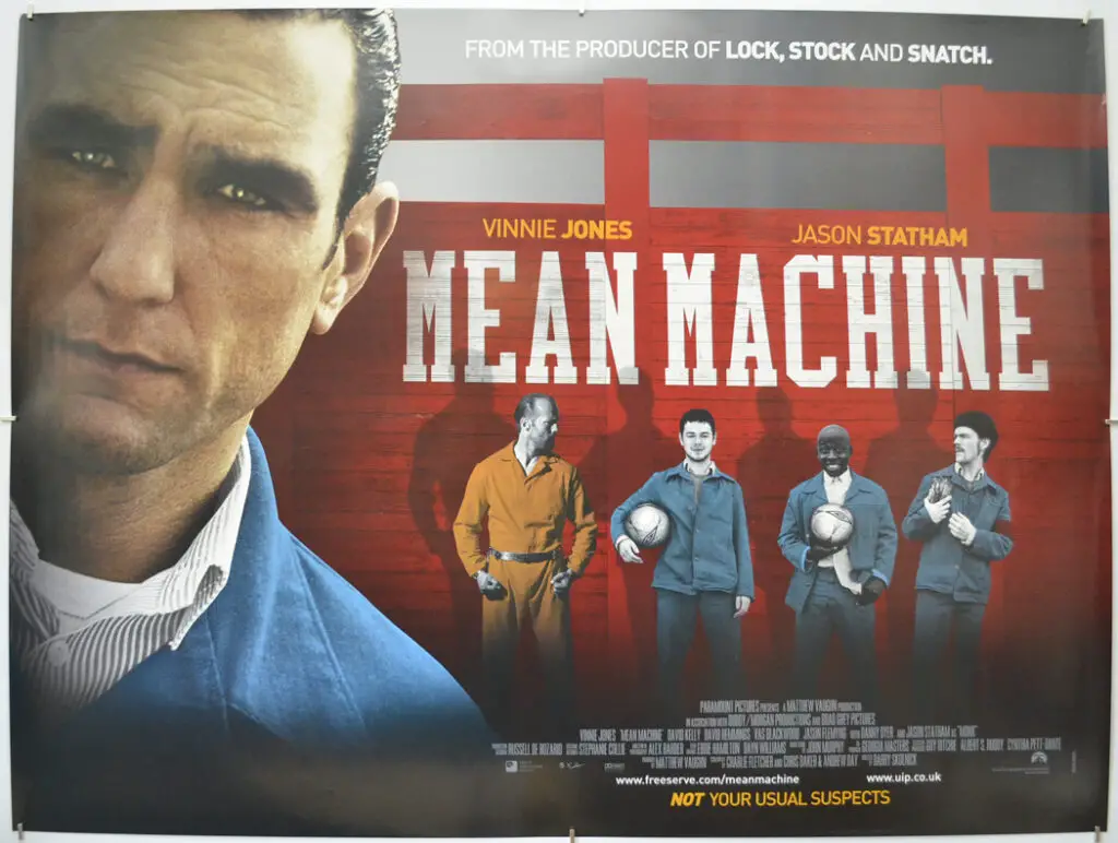 Mean Machine is one of the most famous football films of all time, starring Vinnie Jones as a disgraced ex England captain. 