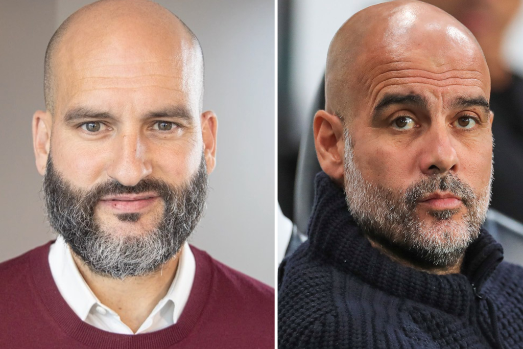 Pere Guardiola and his Champions League winning brother Pep.