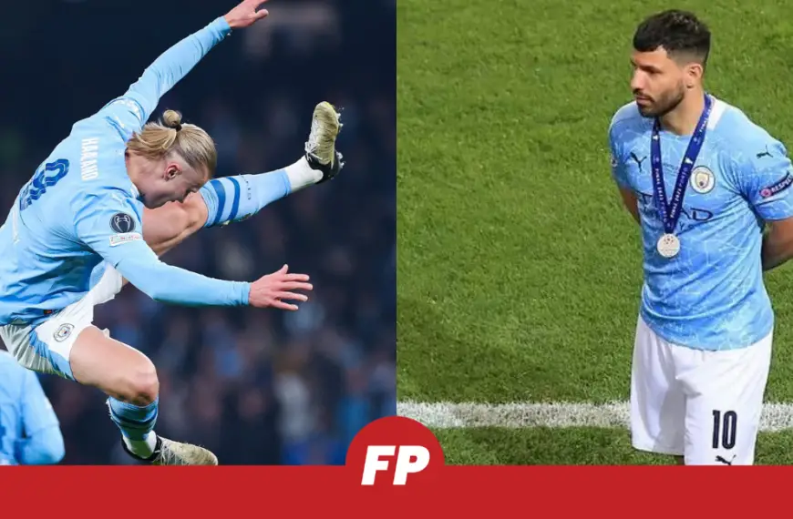 Erling Haaland EQUALS Sergio Aguero Champions League record in just 37 games