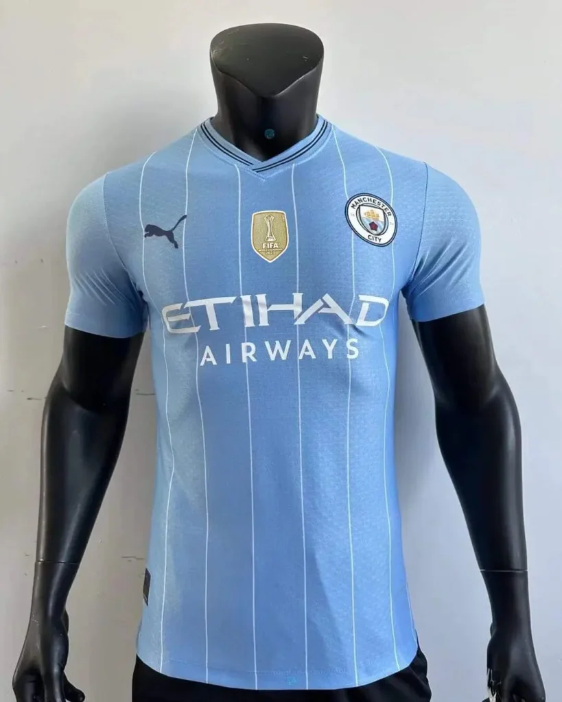 The new Man City one shirt for the 2024/2025 season.