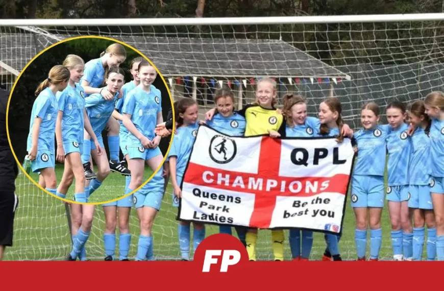 Unbeaten all-girls football team win boys’ league title!