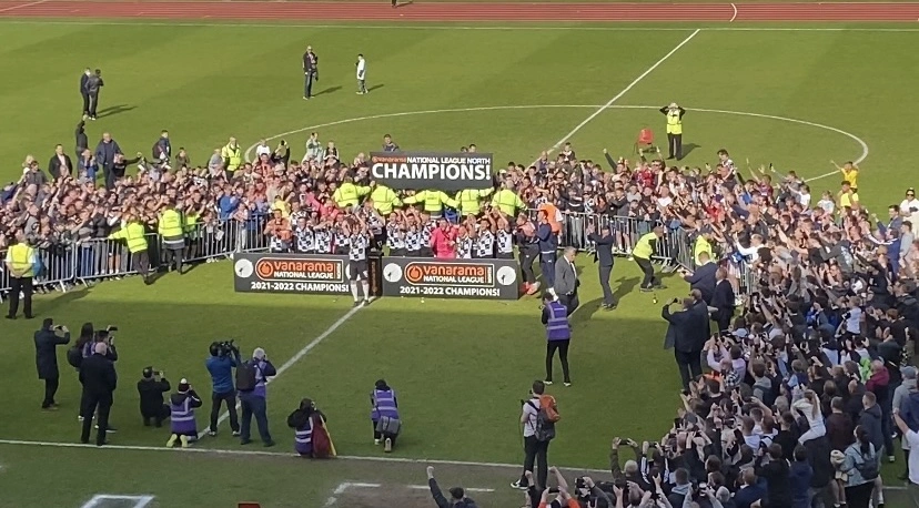 Gateshead FC were crowned champions of the National League North in 2021/2022.